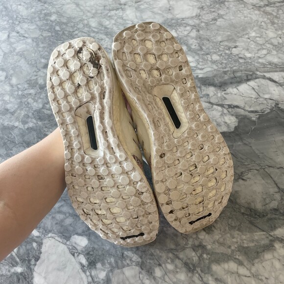 adidas Performance Boost Lace up Running Shoes White Red 7.5 - Picture 10 of 12